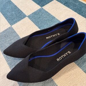 Rothy's Black Pointed Flats